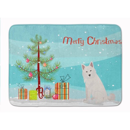 Carolines Treasures Danish Spitz Christmas Tree Machine Washable Memory Foam Mat CK3498RUG